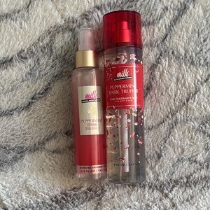 Bath & Body Works Peppermint Bark Truffle Set - Red and Pink